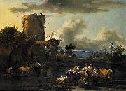 Evening Landscape Nicolaes Pietersz. Berchem